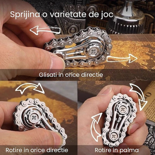 Alista Home Fidget Spinner Metalic Argintiu