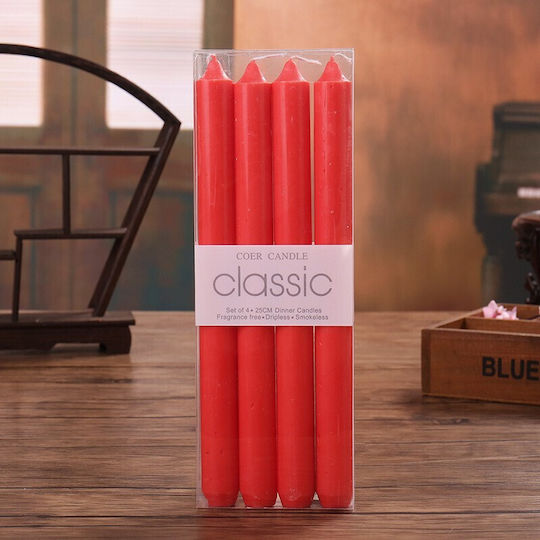 Alista Home Κηροπηγίου Κόκκινο 4τμχ Alista Home Κηροπηγίου Κόκκινο 4τμχ