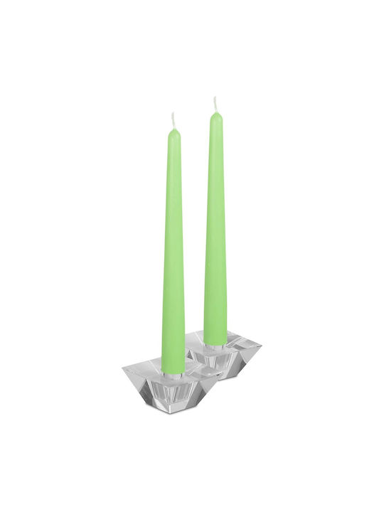 Alista Home Lumânare Decorativă Conică Verde 25cm 80gr 4 Bucăți