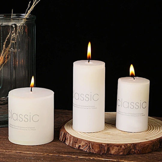 Alista Home Διακοσμητικό Κερί Εκρού 90gr