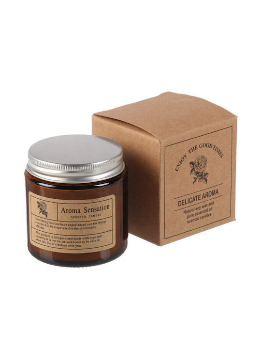 Alista Home Lumânare Aromatică în Borcan cu Miros de Lemn de Santal 200gr