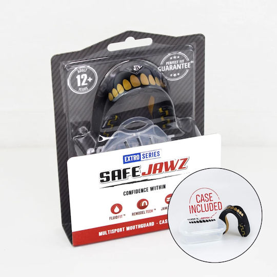 Safejawz Extro Mouthguard Goldie+ Box