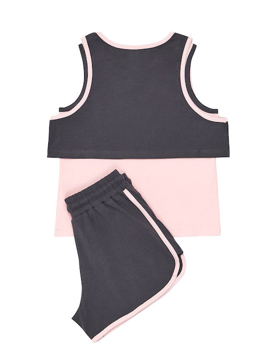 Kids Summer Set with Shorts 3 Pieces Gray