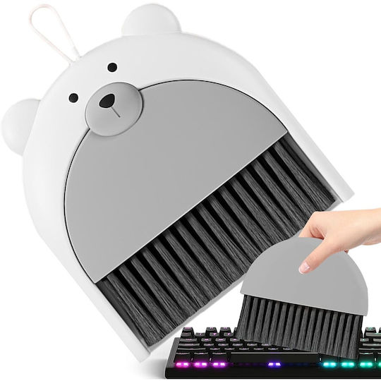 Broom Dustpan Set Alista Home Office Made Pp Bear Model 23.5 X 18 Cm Gray