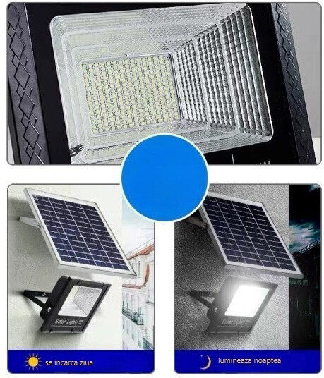 Alista Home Lampă Solară 150W cu Senzor de Mișcare și Telecomandă IP67 22x27cm