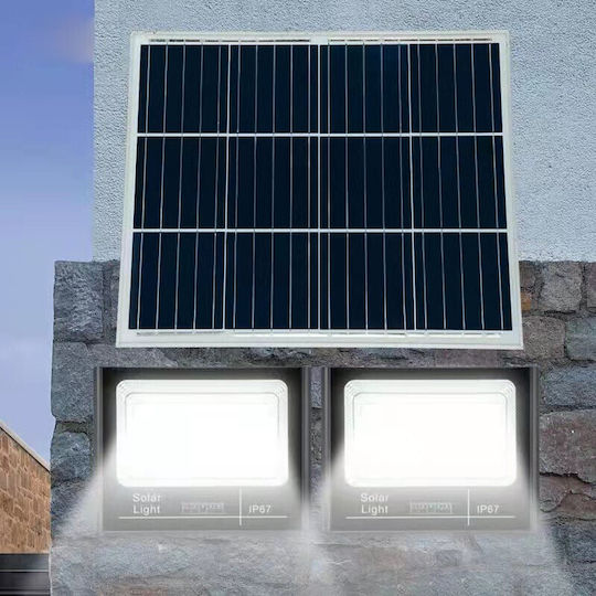 Alista Home Lumini De Inundație Cu LED-uri Solar Etanș 30W Alb Rece 6500K Cu Fotocelul Și Telecomandă IP65
