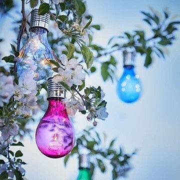 Alista Home Lustră Solară cu Lumină Roșie IP65