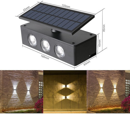 Alista Home Wall Mounted Solar Light IP65 16x6.5cm