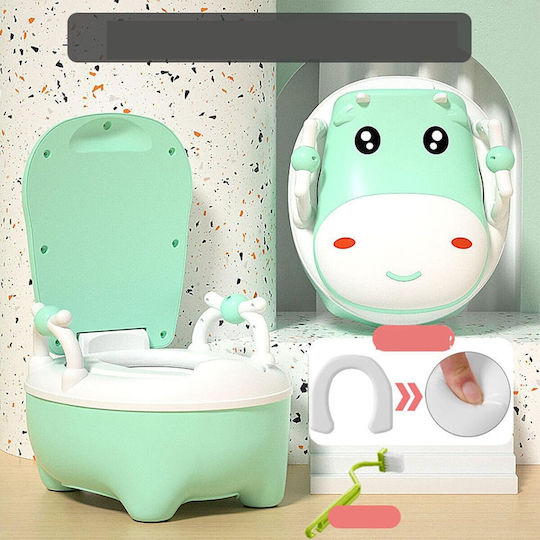 Alista Home Toalete Pentru Copii Toaletă Cow Cu Capac Verde