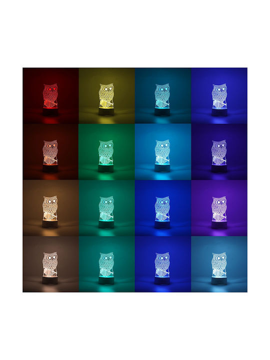Alista Home Lămpi Decorative Pentru Masă LED Iluzie 3D 3x3cm