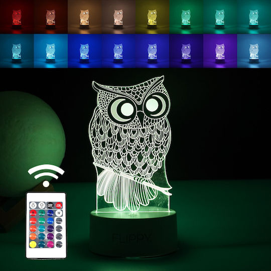 Alista Home Dekoratives Tischlicht LED 3D-Illusion 3x3cm