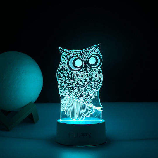 Alista Home Dekoratives Tischlicht LED 3D-Illusion 3x3cm