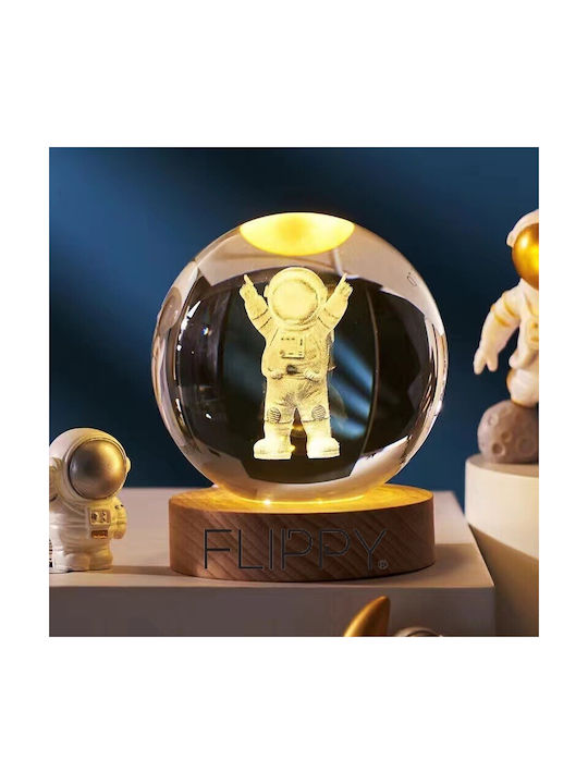 Alista Home Lămpi Decorative Pentru Masă LED Alb Cald Glob De Cristal 3x3cm
