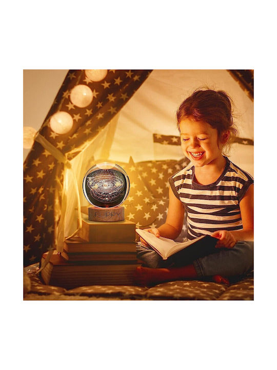 Alista Home Decorative LED Lamp Warm White Crystal Ball 3x3cm