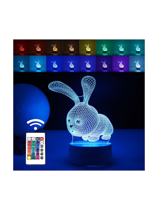 Alista Home Διακοσμητικό Φωτιστικό LED 3D Illusion 3x3εκ.