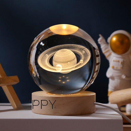 Alista Home Διακοσμητικό Φωτιστικό LED Θερμό Λευκό Crystal Ball 3x3εκ.