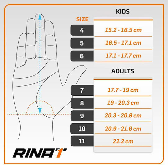 Rinat Torwarthandschuhe Erwachsene Blau