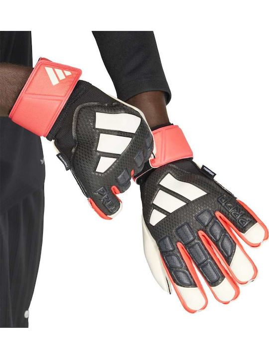 adidas Predator Match Fingersave Γάντια Τερματοφύλακα Ενηλίκων Μαύρα