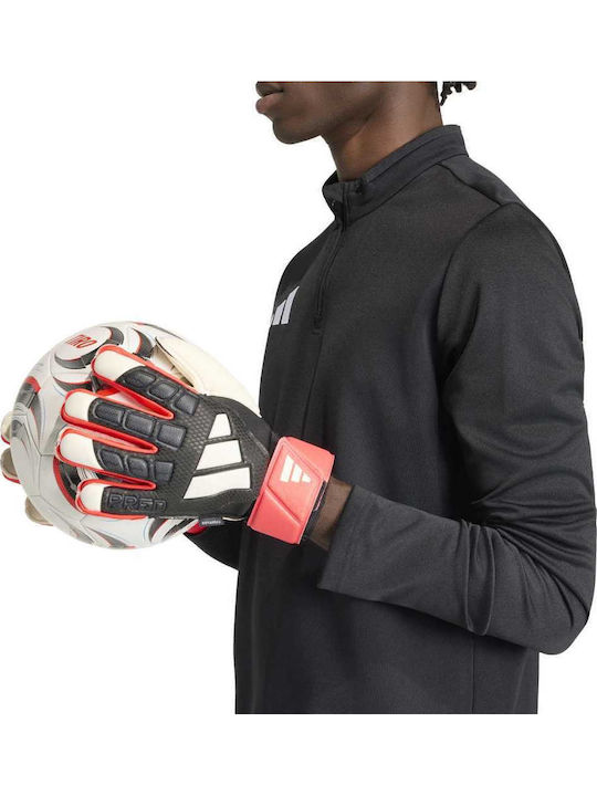 adidas Predator Match Fingersave Γάντια Τερματοφύλακα Ενηλίκων Μαύρα