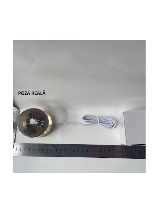 Alista Home Lămpi Decorative Pentru Masă LED Alb Cald Glob De Cristal 3x3cm