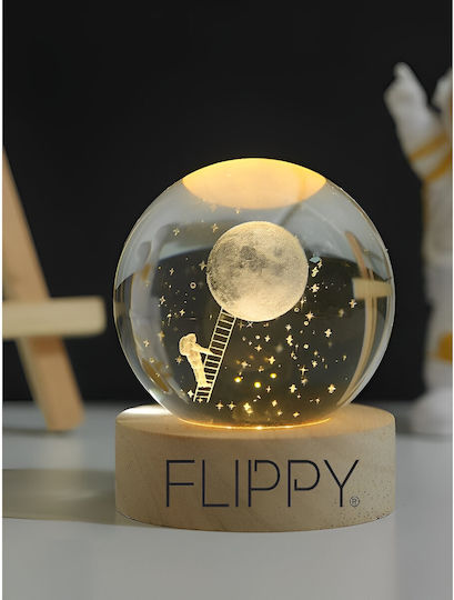 Alista Home Διακοσμητικό Φωτιστικό LED Θερμό Λευκό Crystal Ball 3x3εκ.