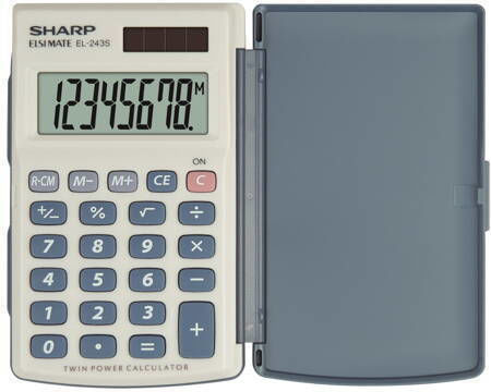 Sharp Calculator de Buzunar în Culoare Gri