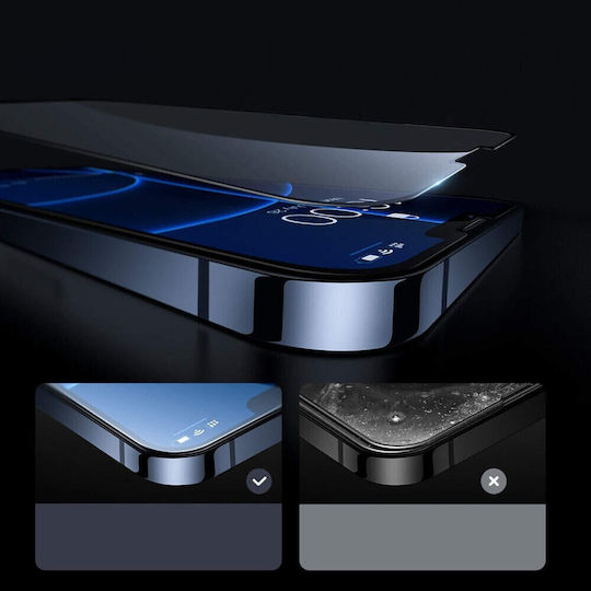 Protective Film Alista Home Iphone 15 Pro Tempered Glass 6d Full Cover Black Edges Transparent