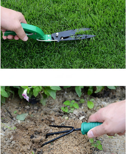 Set 12 Unelte de Grădină Alista Home Pentru Plantare Prelucrare Sol Îngrijire Plante Material Pvc Oțel Cutie Inclusă 38 X 29 Cm Verde Deschis