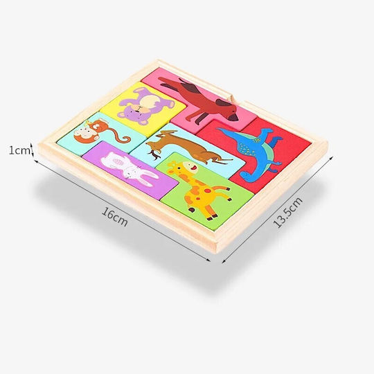 Puzzle Din Lemn Pentru Copii 4+ Ani 7 Piese Alista Home