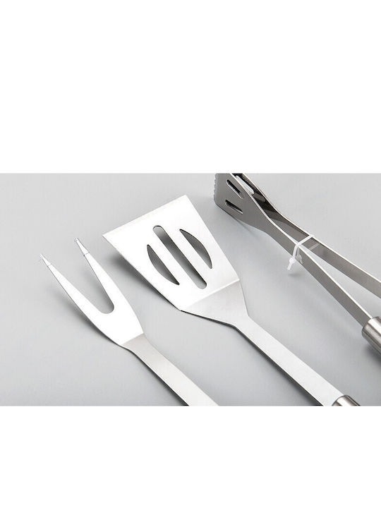 Set 16 Ustensile Grătar Alista Home Oțel Inoxidabil Geantă Oxford Argintiu