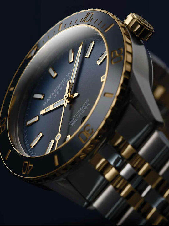 Raymond Weil Freelancer Men's Watch 42mm Automatic with Gold Metal Bracelet