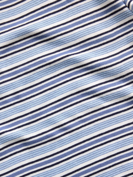 Kinderoberteile T-Shirt Blau Streifen
