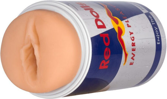 Alive Rote Puppe Männlicher Masturbator Vagina Energetisches Getränkedose