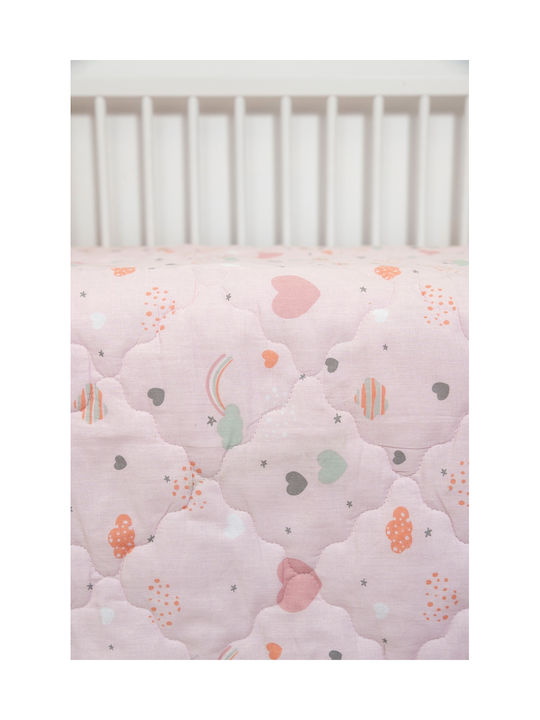 Viokarpet Kids Quilt Set Single With Pillowcase Pink 160x240cm