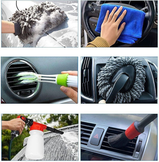 Alista Home Set de Spălare pentru Materiale Plastice Interioare - Tablou de Bord Auto cu 25 Bucăți