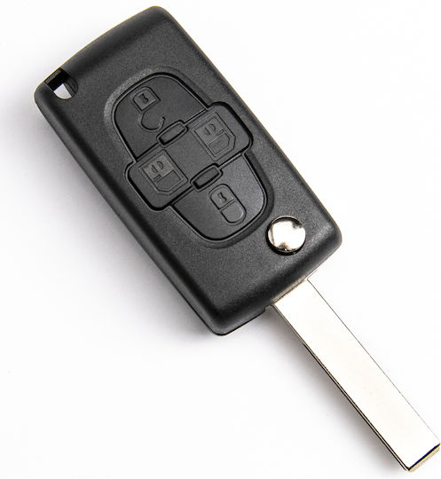 Car Key Shell Peugeot 1007 107 407 807 Hu83