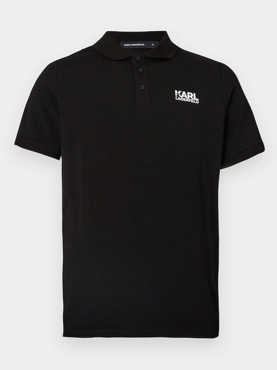 Polo Short Sleeve Black Blouse