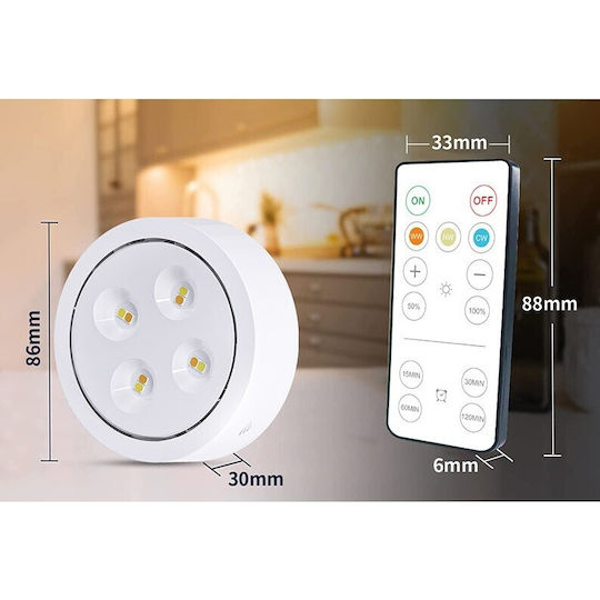Alista Home LED Iluminat de Siguranță cu Sursă de Alimentare pe Baterie și Telecomandă