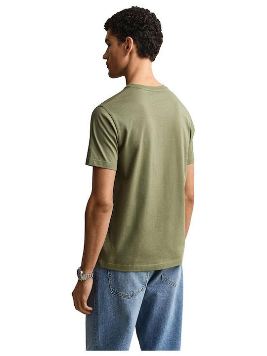 Gant Kurzarm T-Shirt Grün