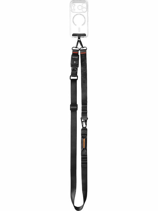Spigen Universal Crossbody Lanyard Strap Strap 1p + Contag 1p + Connector 2p Da30m Black Afa10616