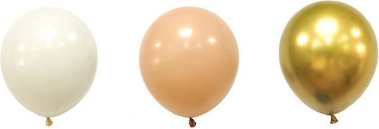Set 16 Baloane Latex Aurii cu LED 30 cm
