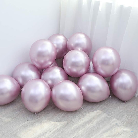 Σετ 12 Μπαλόνια Latex Μωβ με Led 13εκ.
