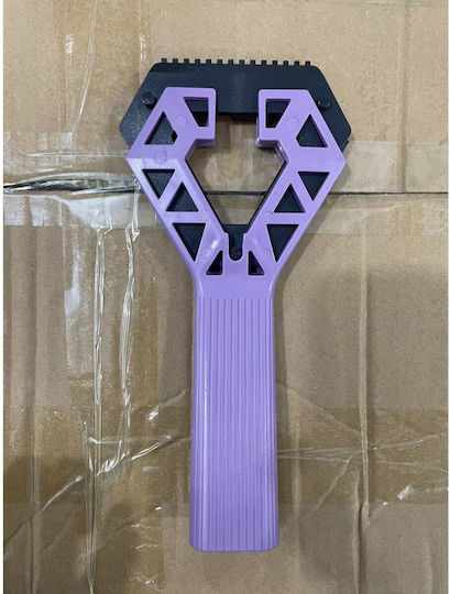 Răzuitoare de Zăpadă Auto Un Capăt Alista Home Universal Îndepărtare Zăpadă Auto Mâner Ergonomic Detasabil Geamuri Caroserie Ușor de Folosit 23.5x4.3 Cm Violet