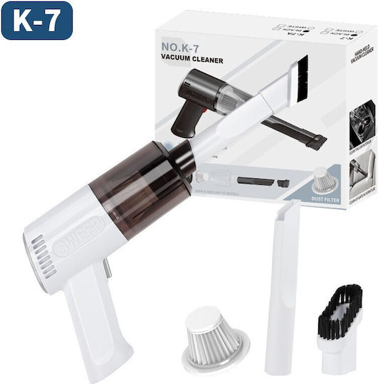 Alista Home Aspirator De Mână Pentru Mașini Reîncărcabil 12V 120W Alb