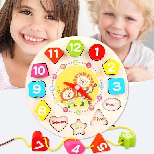 Alista Home Montessori Εκπαιδευτικό Παιχνίδι Εκμάθησης Ώρας από Ξύλο 126090