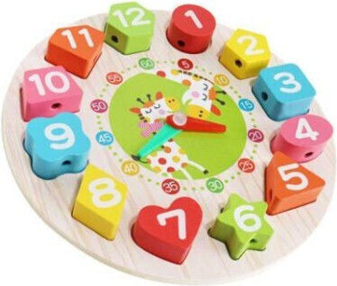 Alista Home Montessori Εκπαιδευτικό Παιχνίδι Εκμάθησης Ώρας από Ξύλο 126041