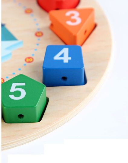 Alista Home Montessori Εκπαιδευτικό Παιχνίδι Εκμάθησης Ώρας από Ξύλο 125883