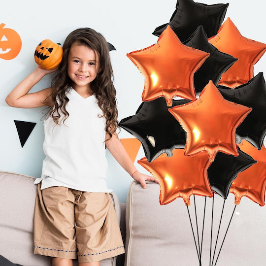 Set 5 Baloane Halloween Folie Portocalii Jumbo 87 cm