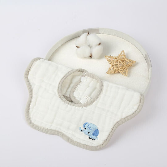 Alista Home Babici Pentru Bebeluşi Impermeabilă Din 100% Bumbac Cu Buton Alb Alista Home Babici Pentru Bebeluşi Impermeabilă Din 100% Bumbac Cu Buton Alb