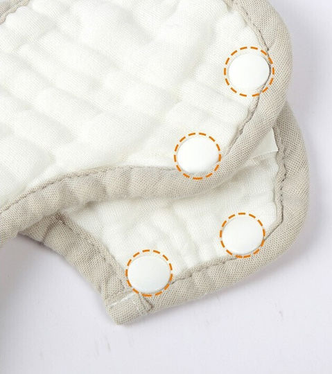 Alista Home Baby Lätzchen Aus 100% Baumwolle Weiß